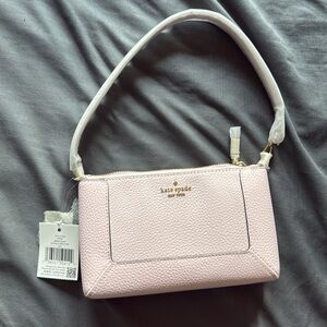 Coach Pebbled Leather Convertible Wallet - Shimmer Pink